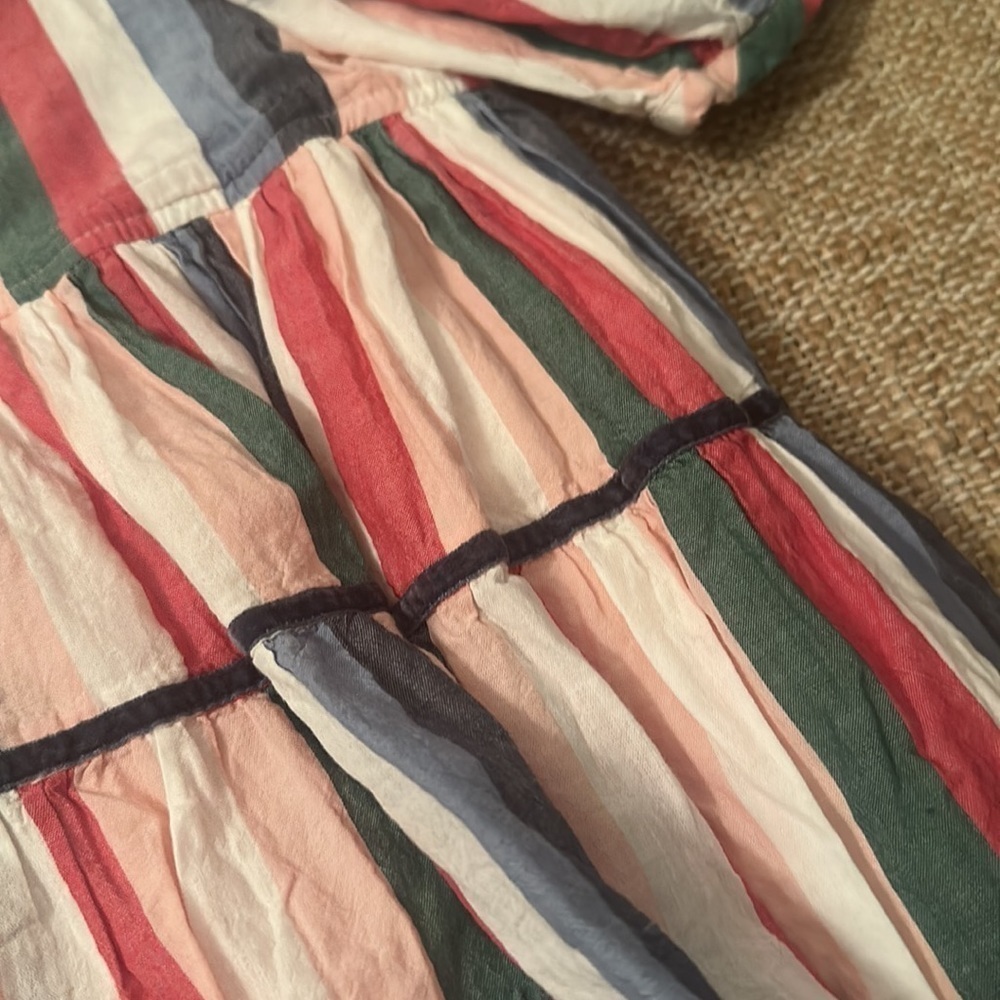 Pink Chicken Maribelle Dress Holiday Stripe Size 2T - Picture 8 of 9